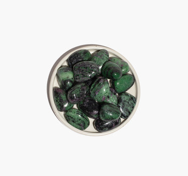 Ruby-in-Zoisite Tumbled Healing Crystal – Positivity/Upliftment