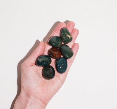 Bloodstone Polished Tumbled Stone Healing Crystal – Courage/Strength