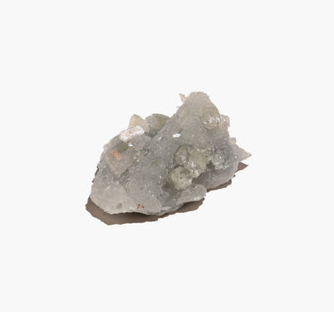 Chalcedony with Green Apophyllite and Stilbite – N°03