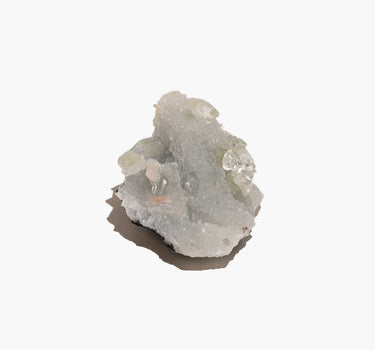 Chalcedony with Green Apophyllite and Stilbite – N°03