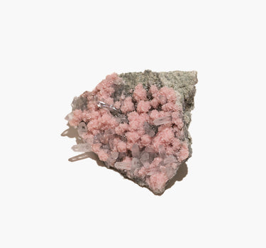 Rhodochrosite and Clear Quartz – N°01