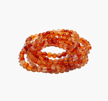 Carnelian Crystal Healing Bracelet – Round