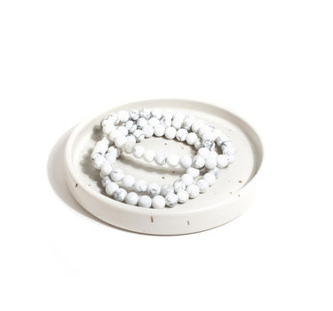 Howlite Crystal Healing Bracelet – Round