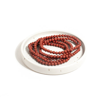 Red Jasper Crystal Healing Bracelet – Round