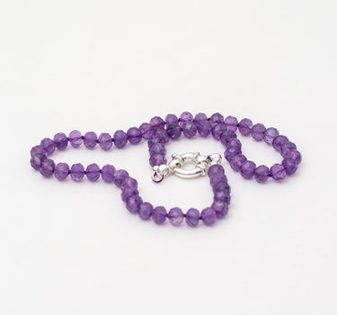 Amethyst Crystal Candy Necklace – Faceted