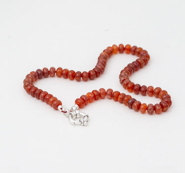 Fire Agate Crystal Candy Necklace – Smooth