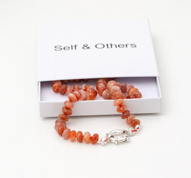 Sunstone Crystal Candy Necklace – Faceted