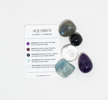 Aquarius Crystal Healing Zodiac Kit
