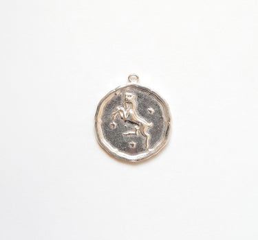 Zodiac Astrology Coin Pendant – Sterling Silver