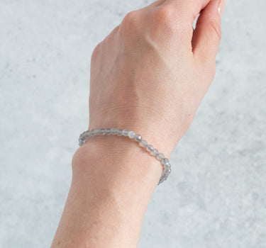 Faceted Crystal Bracelet 4mm – Labradorite - Self & Others
