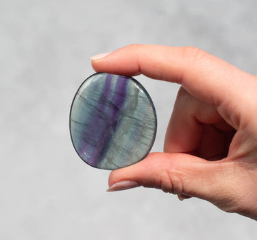 Rainbow Fluorite Palm Stones - Self & Others