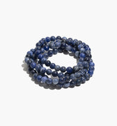 Sodalite Round Crystal Healing Bracelet – Round - Self & Others