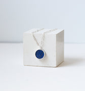 Lapis Lazuli Round Gem Disc – Sterling Silver - Self & Others