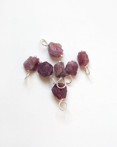 Silver Birthstone Charms – Rough - Self & Others