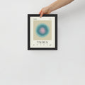 Taurus Astrology Zodiac Gradient Framed Poster - Self & Others