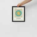 Gemini Astrology Zodiac Gradient Framed Poster - Self & Others