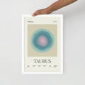 Taurus Astrology Zodiac Gradient Framed Poster - Self & Others