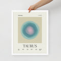 Taurus Astrology Zodiac Gradient Framed Poster - Self & Others