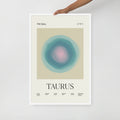 Taurus Astrology Zodiac Gradient Framed Poster - Self & Others